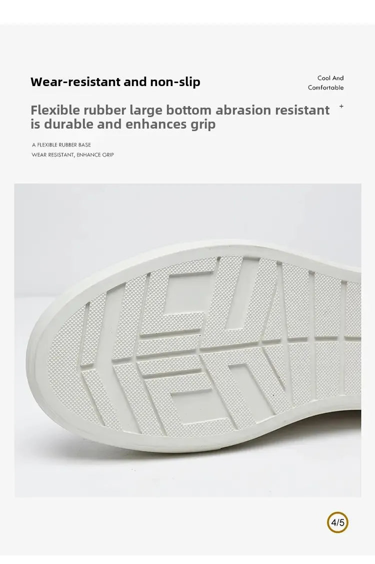 Leisure Shoes 2025 New Wear-resistant Fashion Shoes Anti-slip Anti-odor Leather Sports Thick Soles All Match Street Men's Shoes - AMULET RING STORE