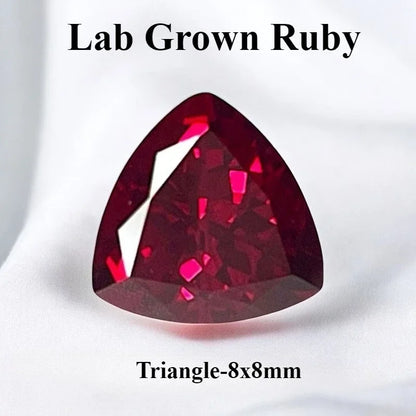 Lab Grown Ruby Pigeon Blood Red Color For Jewelry Diy Making Main Materials Selectable Certificate