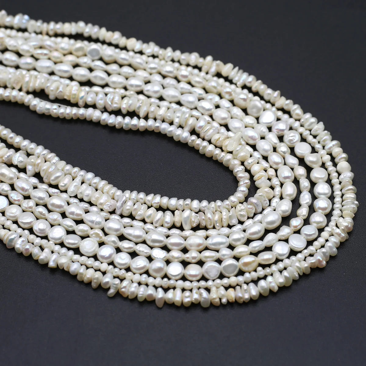 Natural Freshwater Pearls Beaded Irregular Shape Loose Spacer Beads for Jewelry Making Diy Bracelets Necklaces Accessories Gifts