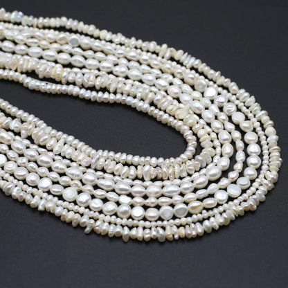 Natural Freshwater Pearls Beaded Irregular Shape Loose Spacer Beads for Jewelry Making Diy Bracelets Necklaces Accessories Gifts