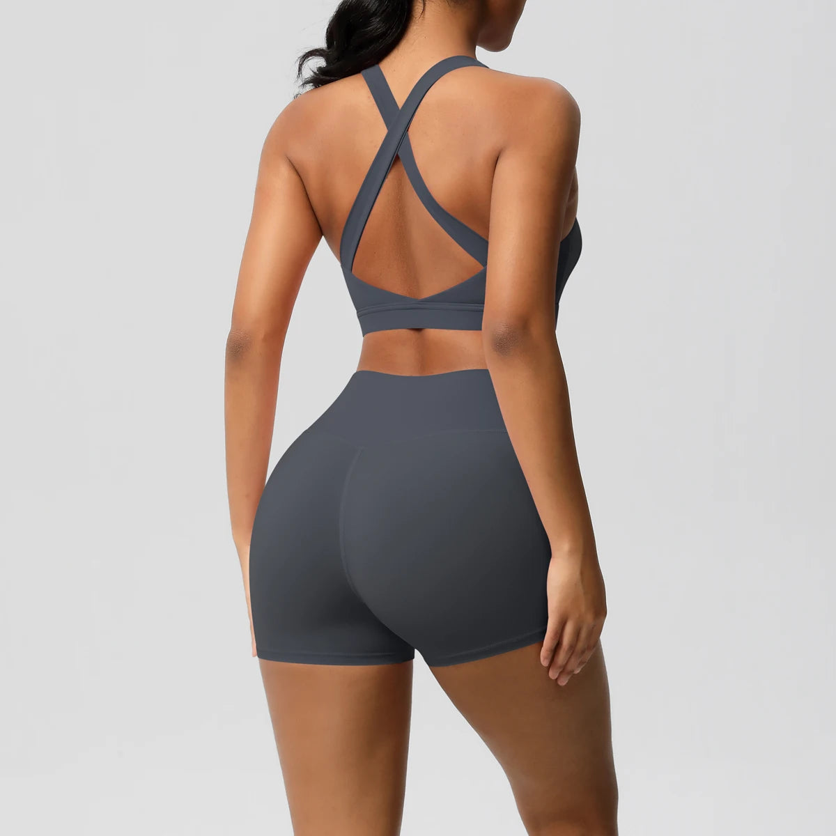 2PCS Yoga Set Nude Feeling Workout Sets Women Tracksuit Gym Push Up Fitness Running Workout Sportwear Sport Bra Leggings Suit