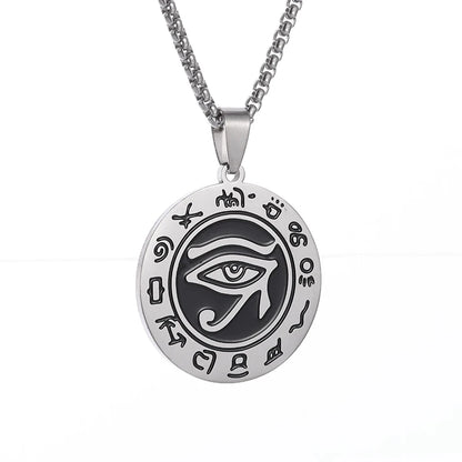 Eye of Horus Necklace Evil Eye Pendant Ancient Egypt Protection Necklace Jewelry Gift Men and Women Spiritual Amulets