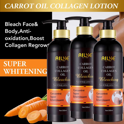 AILKE Bleaching Whitening Anti Wrinkle Lotion Cream, For Face, Body, With Nicotinamide Glutathione, Huge Bottle 500ml/16.9 OZ