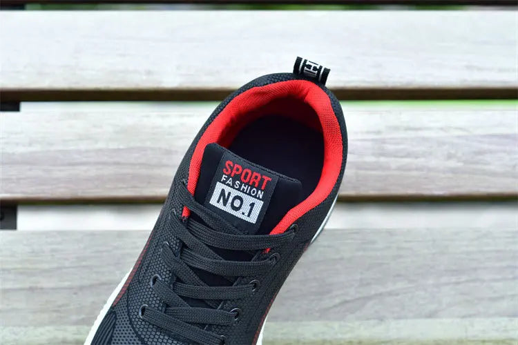 2025 new spring trend sports men's shoes Lace-up thick sole casual fashion shoes Large size Wear skid resistance - AMULET RING STORE