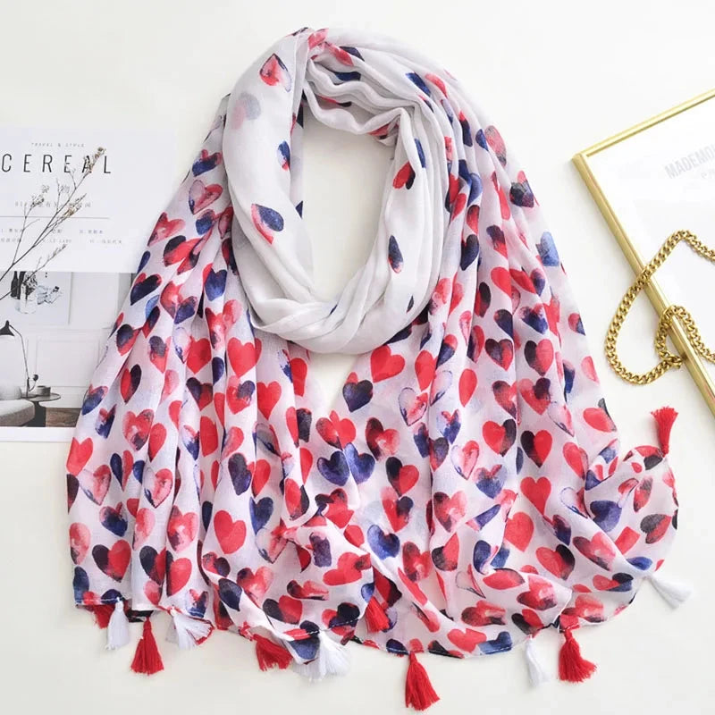 Luxury Brand Scarf For Woman Soft Cotton Shawl Wrap Tassel Viscose Muslim Woman Hijab Boho Beach Towel Female Bandana Headscarf - AMULET RING STORE