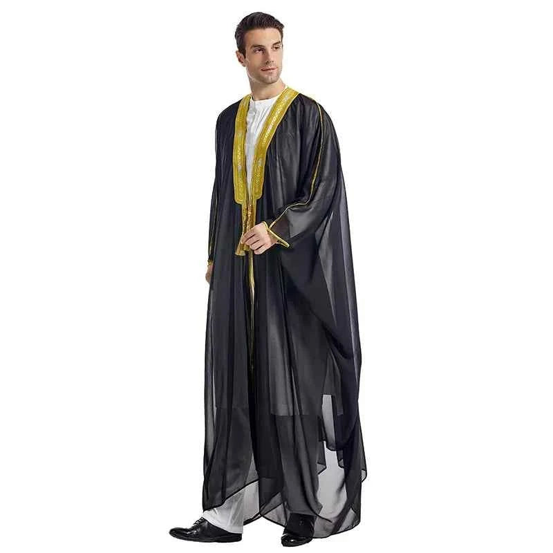 Musulmane Hombre Ramadan Abayas for Prayer Clothes Men Kebaya Open Muslim Kimono Abaya Turkey Arabic Islam Djellaba Homme Robe