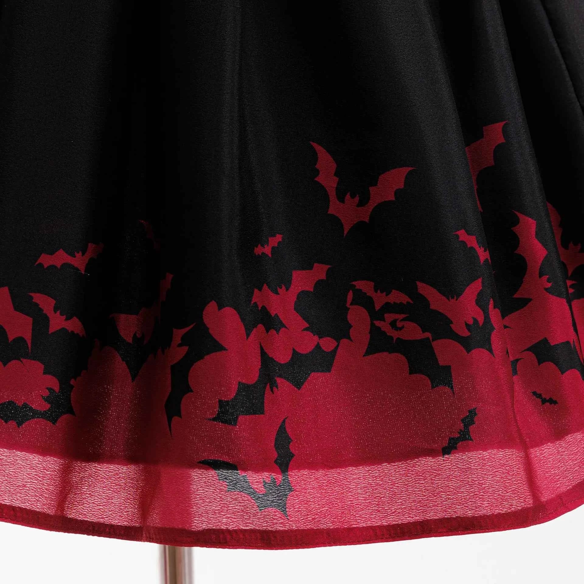 Girl Halloween costume 4-8 Yrs Halloween Theme Party Dresses Skeleton Bat Pumpkin Print Frocks Luxury Fluffy Kids Elegant Gown