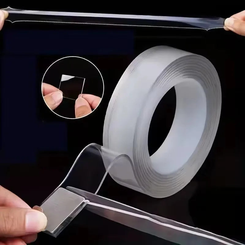 Nano Double sided Adhesive Tape Extra Strong Waterproof Transparent Traceless Tape Thickened Reusable Decorative Tape Home Tools - AMULET RING STORE