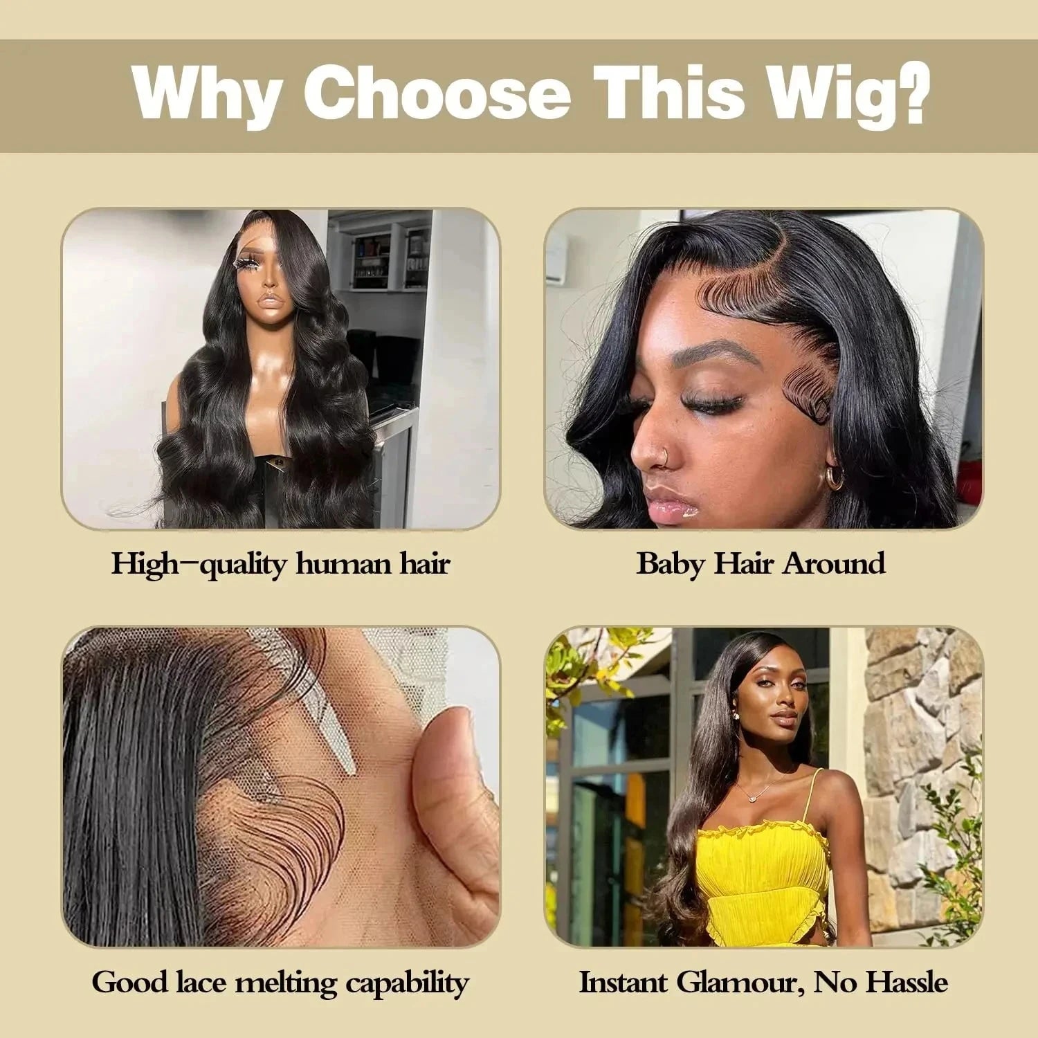 Loose Deep Wave 13x4 Lace Front Human Hair Black Wigs Deep Wave Brazilian 5x5 Closure Wear And Go Glueless Human Hair Curly Wigs - AMULET RING STORE