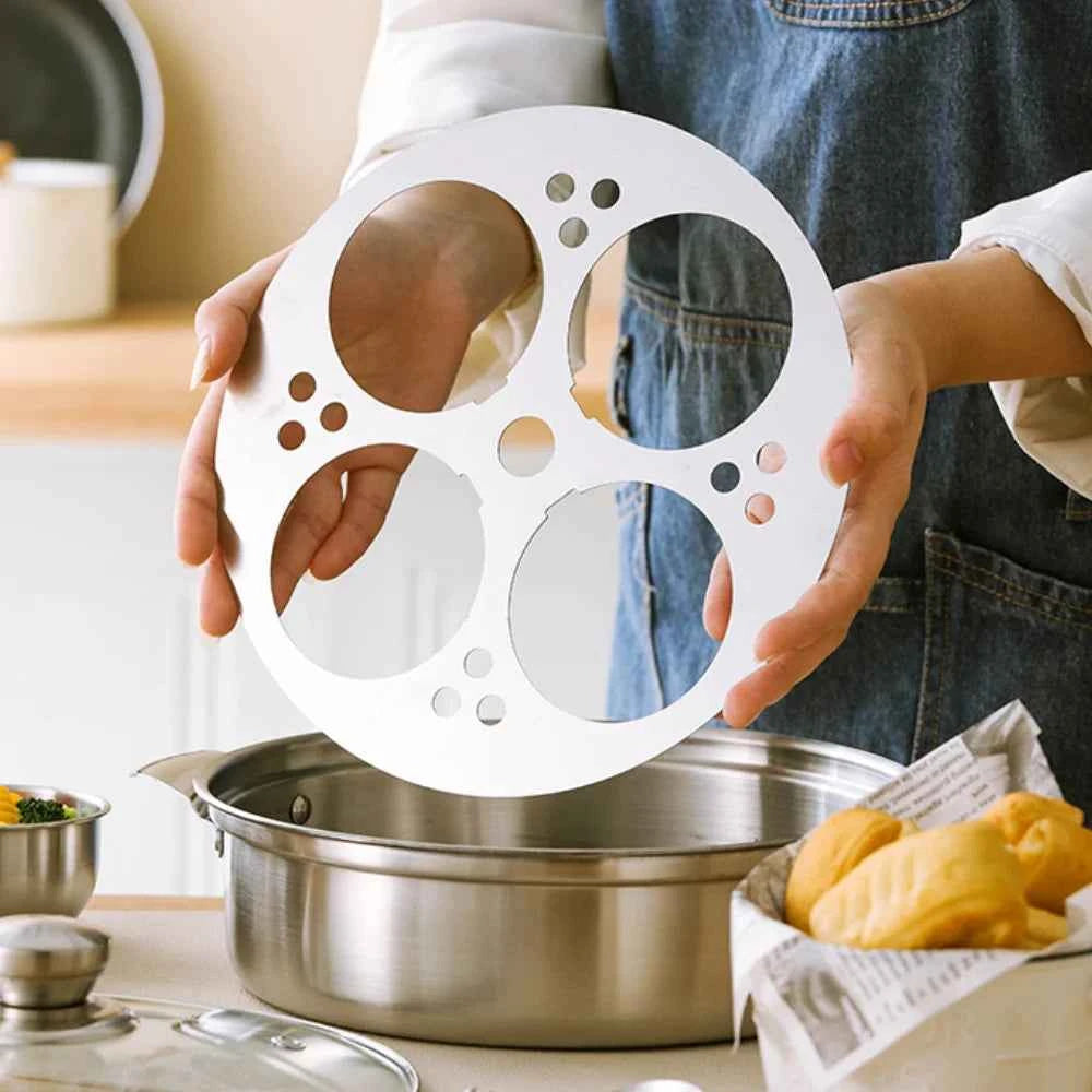 Stainless steel steaming and stewing soup pot with egg steamer, induction cooker, household thick hotpot pot, induction cooker