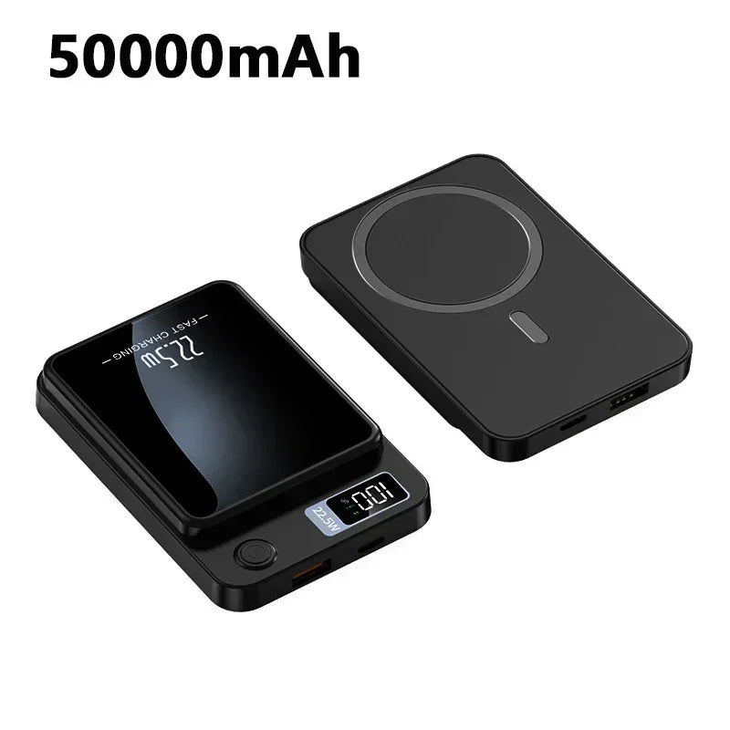 Magnetic Power Bank 30000mAh 15W Wireless Fast Charger for iPhone 15 14 13 Samsung S22 S23 Xiaomi Portable Battery Powerbank - AMULET RING STORE