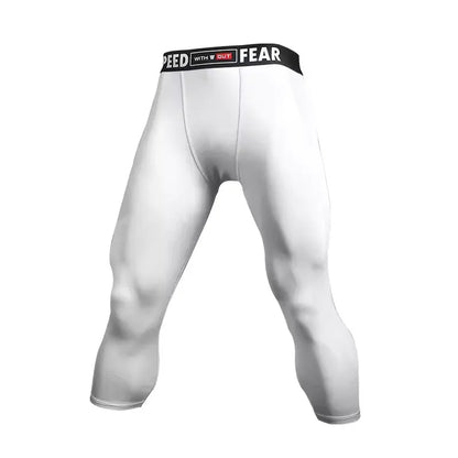 Men Kid Boy Girl GYM Capri Running Tight Pants Basketball Football Soccer Exercise Sport 3/4 Cropped Kneelet Leggings Shorts 714