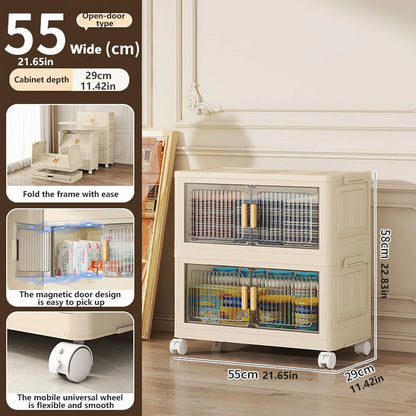 1/2/3/4/5 layers Multifunction Storage Cabinet Foldable Dustproof Wardrobe Easy-to-Install Storage Boxes - AMULET RING STORE