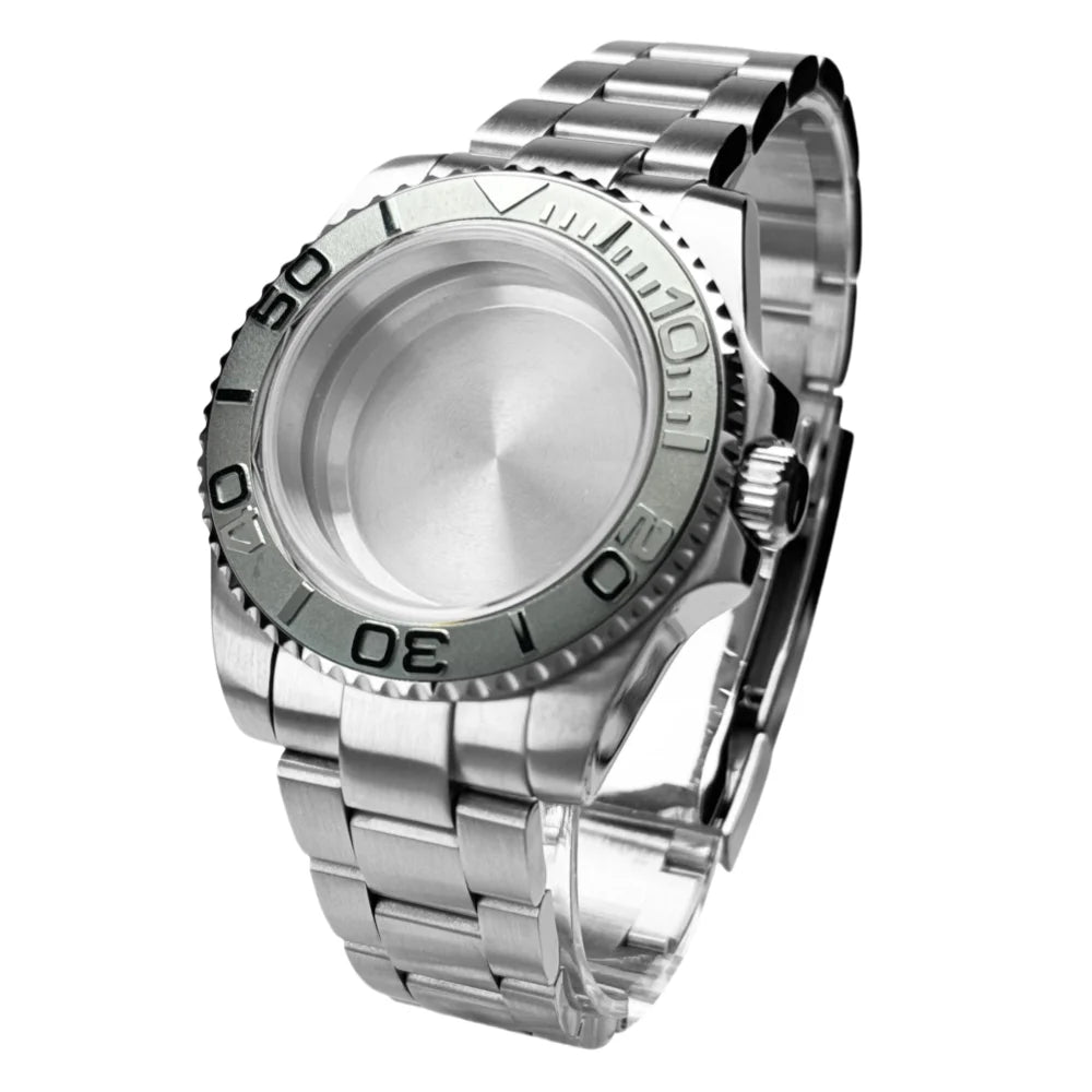 40mm 200m Waterproof NH34 NH35 NH36 Watch Case Accessories for Oyster Band SUB Watch Maker 120clicks BGW9 blue lume Bezel - AMULET RING STORE