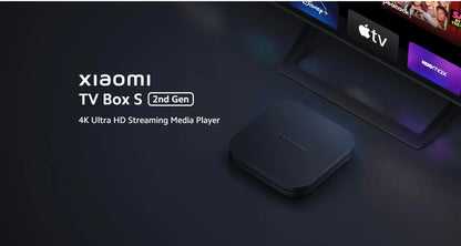 Xiaomi TV Box S 2nd Gen 4K Ultra HD Streaming Media Player Google TV Box WiFi Bluetooth 5.2 Dolby Vision HDR10+ TV Play Box - AMULET RING STORE