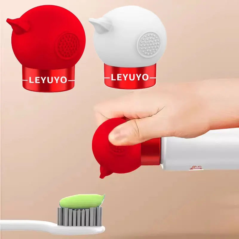 Vacuum Toothpaste Tube Squeezer Efficient and Hassle-Free Silicone Toothpaste Pump Dispenser Toothpaste Cap Bathroom Supplies - AMULET RING STORE
