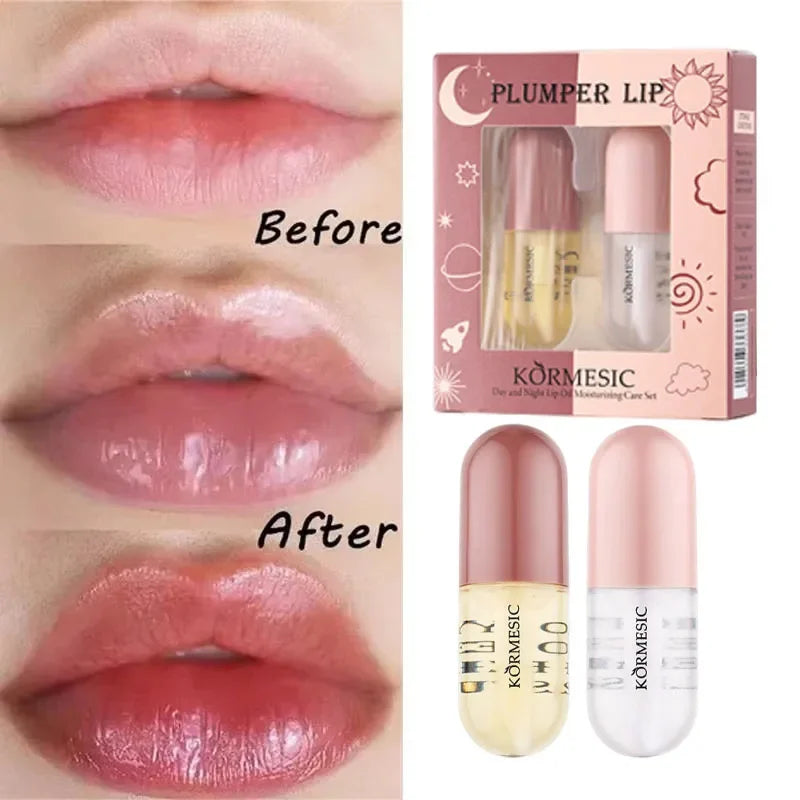 Instant Lip Plumping Essential Oil Nourishing Antiwrinkle Moisturising Sexy Lip Care Ultimate Plumping Lip Gloss Serum Cosmetics - AMULET RING STORE