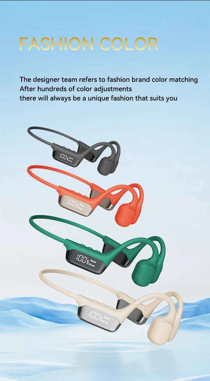 Upgrades Bluetooth 5.4 Bone Conduction Wireless Headphones 30 Meters Depth IPX8 Waterproof Swimming Headsets 32GB RAM MP3 Player