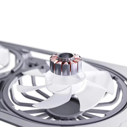 Desktop Aluminum Alloy Adjustable Big Fans Cooling Laptop Stand for 14 to 17.3inch Laptops - AMULET RING STORE