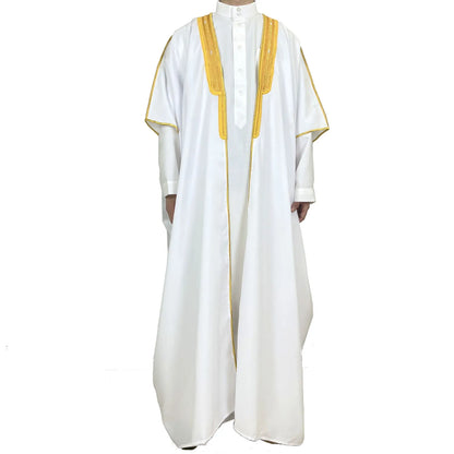 Wholesale Oem Eid Morrocon Drosh African Fabric Thobe Al Noorarab Turkey Clothing Kaftan Abaya Muslim Men Bisht