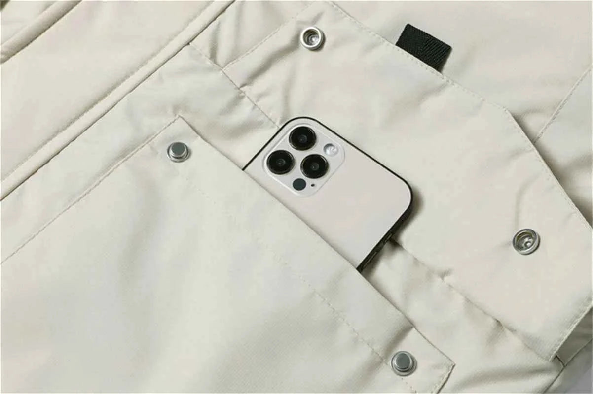 New winter jackets for men with hoods and leather collars. New high-quality waterproof jackets for men. Casual and warm jackets