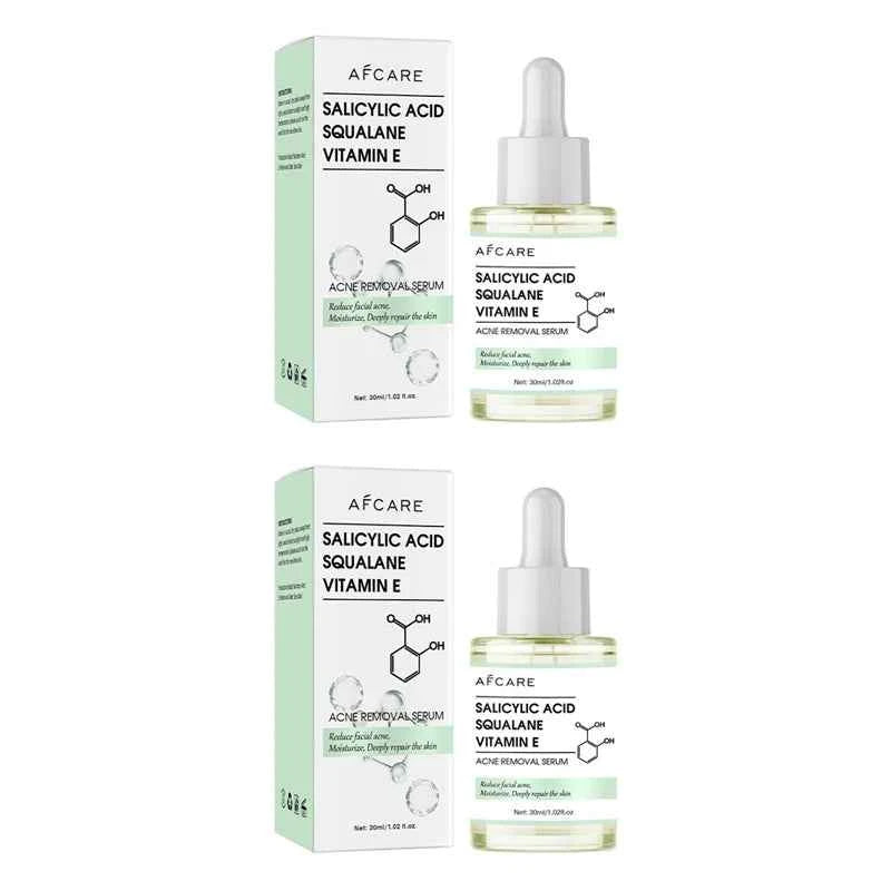 Anti-Acne Face Serum Salicylic Acid Acne Removing Essence Squalane Vitamin E Moisturizing Brightening Korean Skincare Products