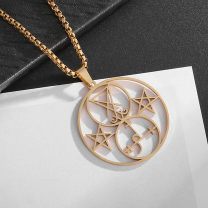 Seven Angels Magic Solomon's Seal Necklace Pendant