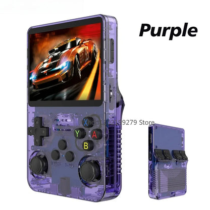 128G R36S Retro Handheld Video Game Console Linux System 3.5 Inch IPS Screen R35s Pro Portable Pocket Video Player 64GB Games - AMULET RING STORE