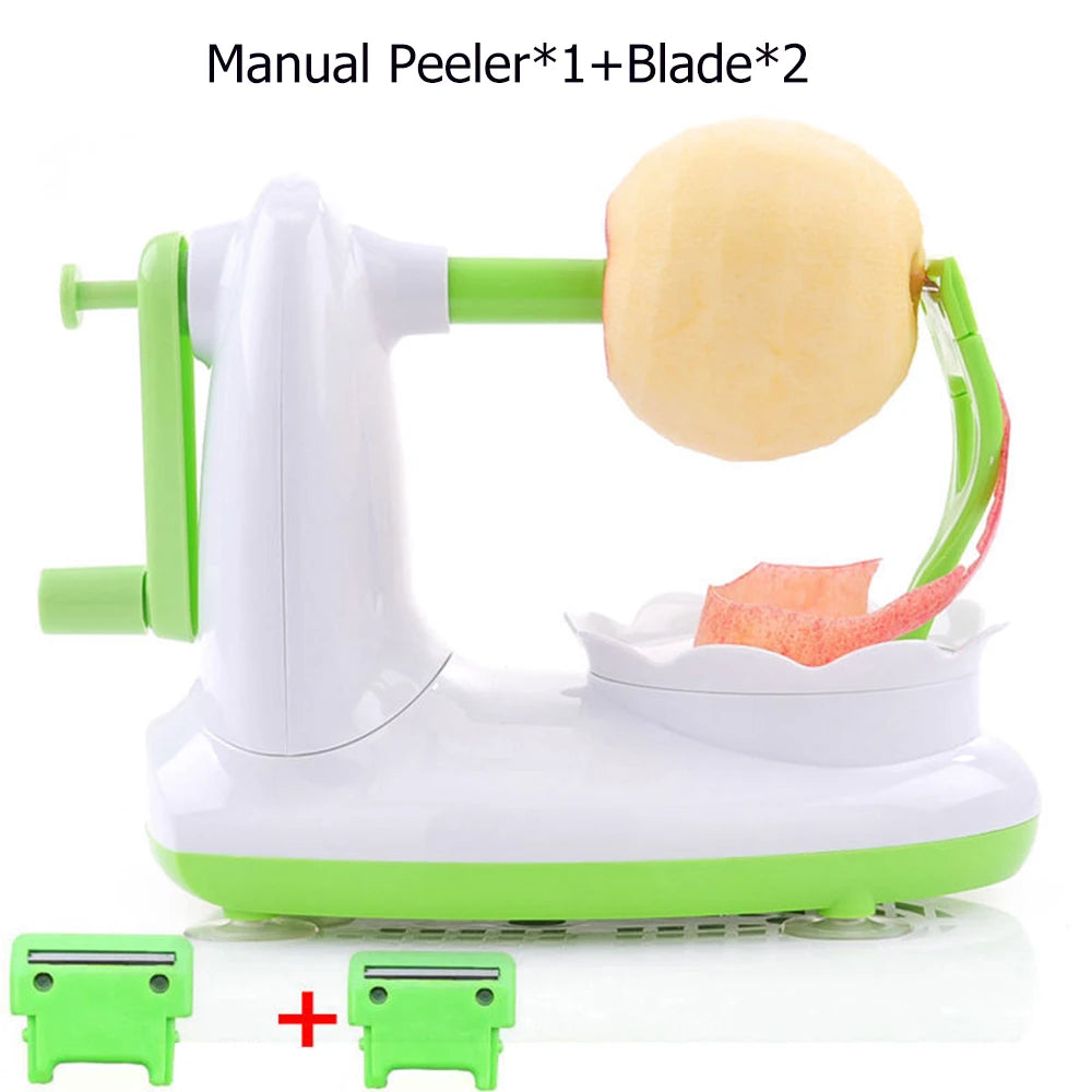 Hand-cranked Multifunction Fruit Peeler With Fruit Slicer Corer Cutter and Blades Apple Pear Kitchen Home Manual Peeler Machine - AMULET RING STORE