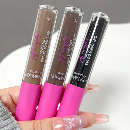 3 Colors Natural Liquid Dyeing Eyebrow Cream Waterproof Long Lasting Non-smudge Mascara Tint Makeup Cosmetic Brow Enhancer Cream - AMULET RING STORE