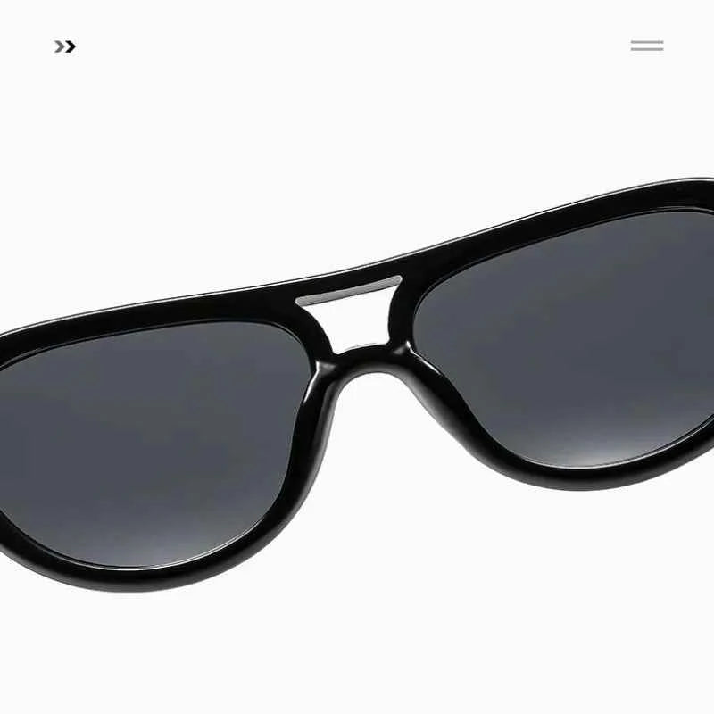 New Fashionable Personalized Toad Sunglasses Knot Double Bridge Metal Anti UV Glasses Outdoor Trendy Street Photography