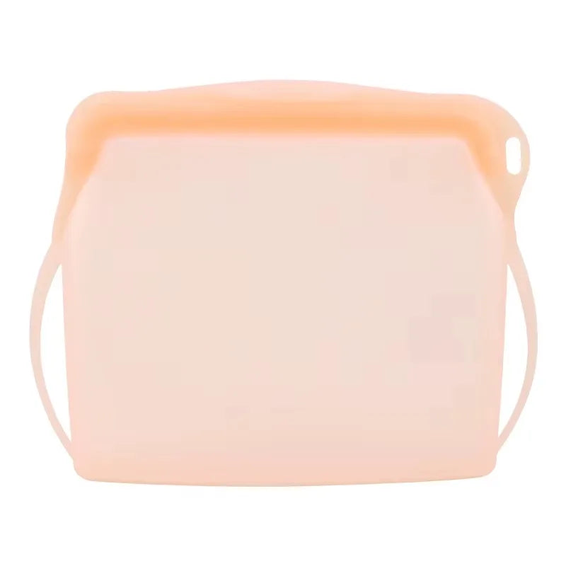 Silicone Zipper Bag,Kitchen Fresh-keeping Bags for Fruits and Vegetables,Portable Self-sealing Storage Bag for Daily Necessities - AMULET RING STORE