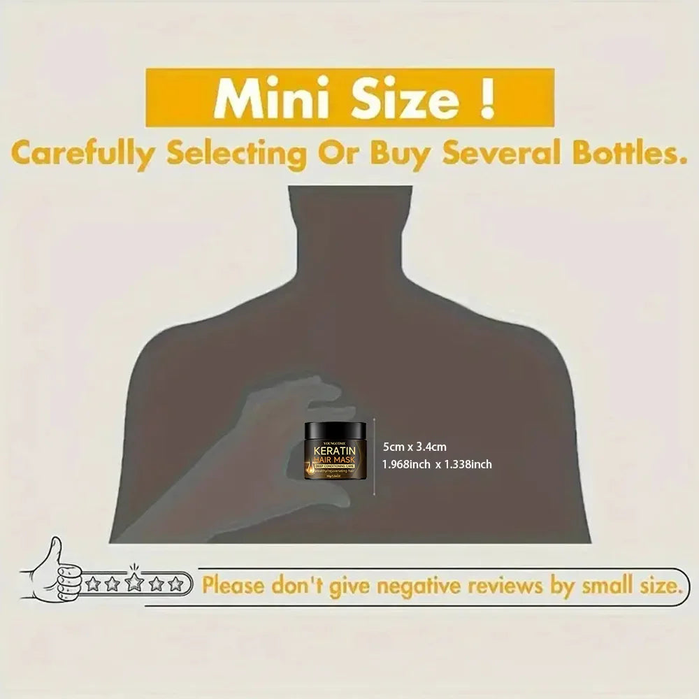 Keratin Hair Mask Moisturizer Conditioner Soft Smooth Frizz Damaged Hair Care Repair Damaged Hair Restore Shine Hair Mask - AMULET RING STORE