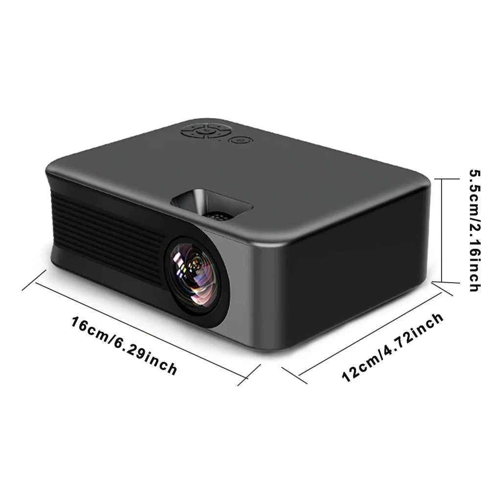 The YERSIDA A30C Wifi Mini Projector Cinema Syncs mobile phone with screen portable projector home supports 1080P movie projecto