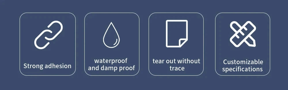 Black Cloth Based Tape Waterproof Heavy-Duty Pipe Single-Sided Tear-Proof Strong Adhesive Floor Duct Home Adhesive Bun Fixed - AMULET RING STORE