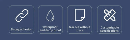 Black Cloth Based Tape Waterproof Heavy-Duty Pipe Single-Sided Tear-Proof Strong Adhesive Floor Duct Home Adhesive Bun Fixed - AMULET RING STORE