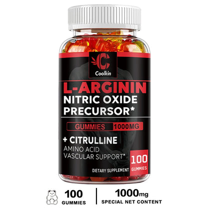 L-Arginine Supplement - Strengthens Muscles and Supports Blood Flow, Circulation, Nutrient Delivery and Pumping - AMULET RING STORE