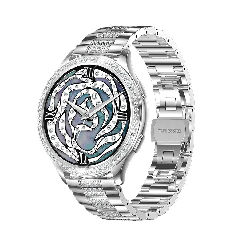 Smartwatch Women 1.32-inch IPS Screen Custome Watch Face BT Calls AI Voice Assistant Female Menstrual Period Management Mointor