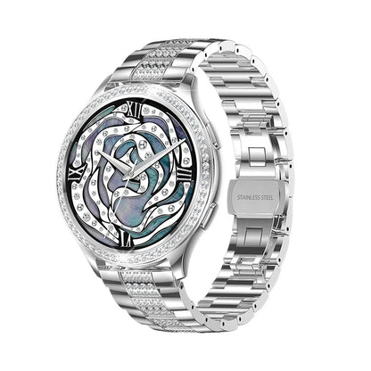 Smartwatch Women 1.32-inch IPS Screen Custome Watch Face BT Calls AI Voice Assistant Female Menstrual Period Management Mointor