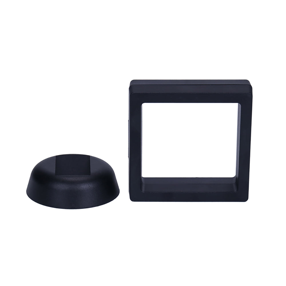 1PC Diamond Display Stand 7x7cm White Black Box Coin Collection Decoration Ring Earring Showing Holder Gemstone Storage Gift Box - AMULET RING STORE