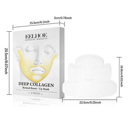 Deep Collagen Retinol Firming Mask Lifting Tightening Facial Skin Lighten Fine Lines Smooth Natural Hydrating Translucent Mask