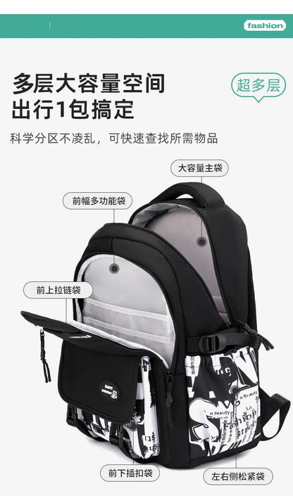 NEW Children Orthopedics School Bags Kids Backpack In Primary Schoolbag For Teenager Boys Waterproof Backpacks Book Bag mochila