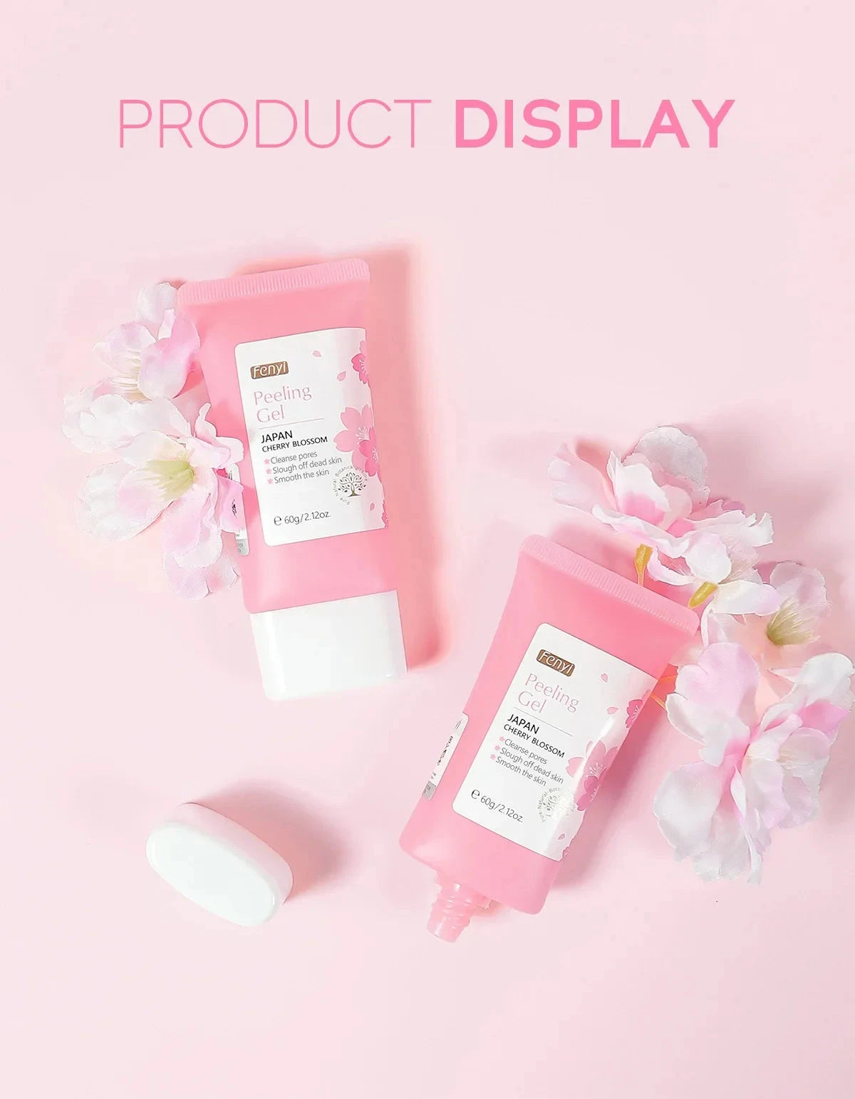 Sakura Face Deep Cleaning Exfoliating Gel Skin Care Whitening Moisturizer Repair Facial Scrub Skin Care 60g - AMULET RING STORE