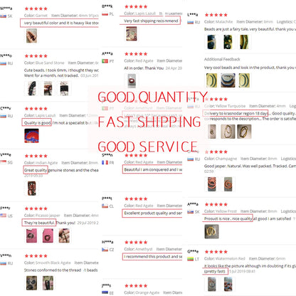 45 Styles Natural Stone Beads Amethyst Purple Jades Agate Crystal Glass Beads Jewelry Making Findings DIY Bracelet Accessories - AMULET RING STORE