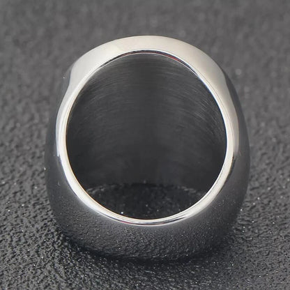 R054 Protect God Pendant Kabbalah Amulet Names of 12 angels & Star of David Talisman Jewelry Laser Engraved Stainless Steel Ring