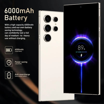 S24 Pro,Smartphone Android,6.8 inch,8GB RAM,256GB ROM,Dual SIM,Mobile phone,Google Play Store,24+48MP,6000mAh,celulares - AMULET RING STORE