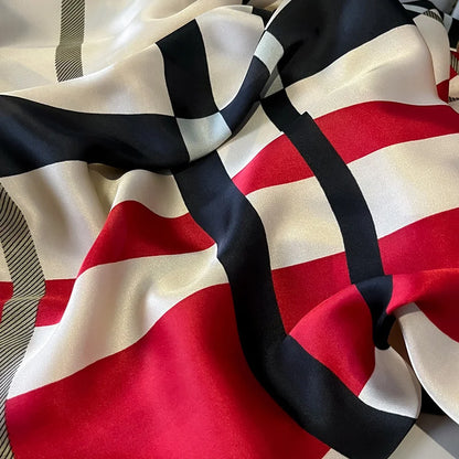 Design Satin Silk Shawl Hijab Scarf Women Fashion Summer Sunscreen Beach Stole Wraps Bufanda Female Headkerchief Echarpe New - AMULET RING STORE