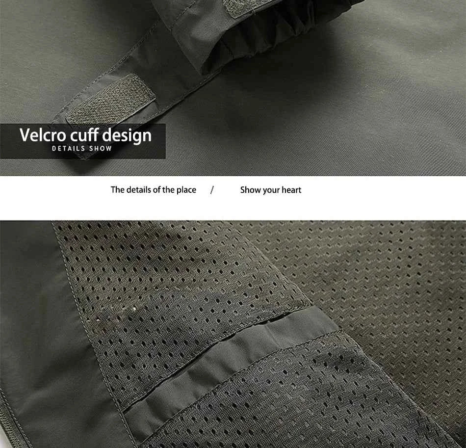 Winter Jacket Fashion Coat Hoodies Camping Hiking Jacket Men's Casual Waterproof Jacket Windbreaker Men Outerwear Men's Clothes