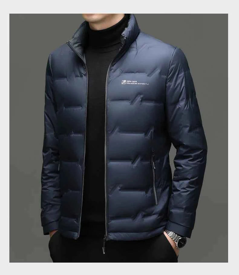 Winter Down Jacket 2026 Light Luxury Brand Men's Coat 90% White Duck Down Lining Outdoor Leisure Sports Men's Jacket