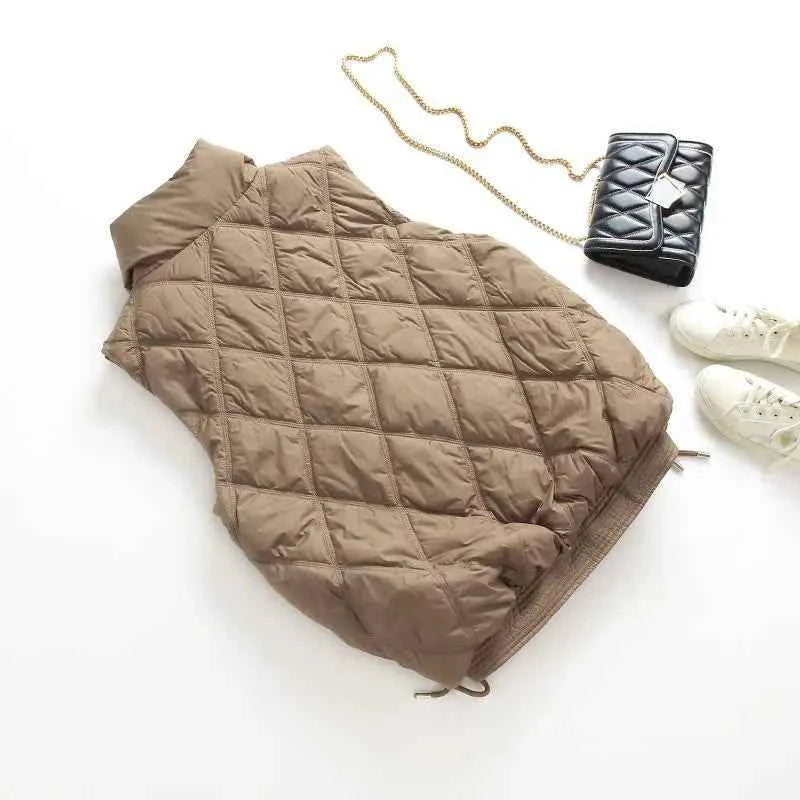 Padded Coats Down Vest Jacket For Women Very Warm Hit High Quality New Feather Coat Sleeveless Vests Jackets Woman Winter 2025
